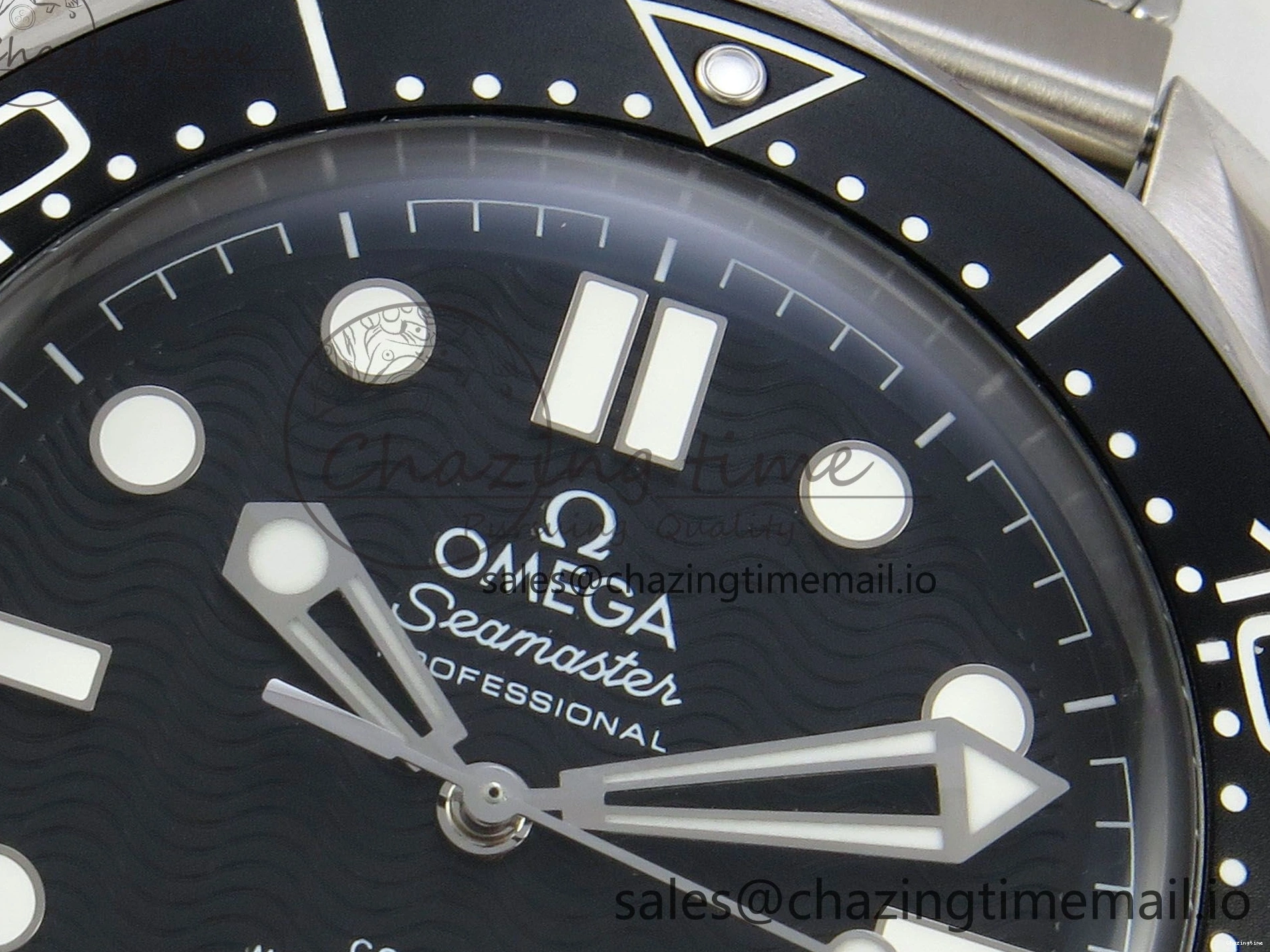 0225 Seamaster 300M 42mm SS VSF Best Edition Black Dial On Mesh Bracelet A Stretchable 7658